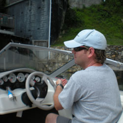 me on the boat at lake lure